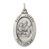 Lex & Lu Sterling Silver Antiqued Saint Joseph Medal LAL104406 - Lex & Lu