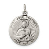 Lex & Lu Sterling Silver Saint Jude Thaddeus Medal LAL104410 - Lex & Lu