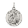 Lex & Lu Sterling Silver Antiqued Saint Patrick Medal LAL104422 - Lex & Lu