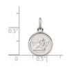 Lex & Lu Sterling Silver w/Rhodium Angel Medal Charm - 4 - Lex & Lu