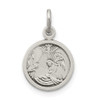 Lex & Lu Sterling Silver Antiqued Baptism Medal LAL104437 - Lex & Lu