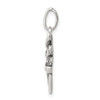 Lex & Lu Sterling Silver Antiqued Fairy Pendant LAL104537 - 2 - Lex & Lu