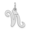 Lex & Lu Sterling Silver Stamped Initial N Charm - 3 - Lex & Lu