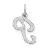 Lex & Lu Sterling Silver Stamped Initial P Charm - 3 - Lex & Lu