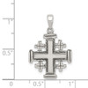 Lex & Lu Sterling Silver Antiqued Jerusalem Crusader Pendant - 3 - Lex & Lu