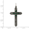 Lex & Lu Sterling Silver May Birthstone Cross Pendant - 3 - Lex & Lu