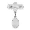 Lex & Lu Sterling Silver w/Rhodium Saint Christopher Medal Pin - 4 - Lex & Lu