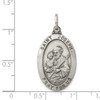 Lex & Lu Sterling Silver Antiqued Saint Joseph Medal LAL104745 - 4 - Lex & Lu