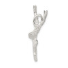 Lex & Lu Sterling Silver D/C Deer Head Pendant - 2 - Lex & Lu