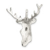 Lex & Lu Sterling Silver D/C Deer Head Pendant - 3 - Lex & Lu