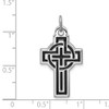 Lex & Lu Sterling Silver & Black Rhodium Design Cross Pendant - 4 - Lex & Lu