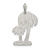 Lex & Lu Sterling Silver D/C Palm Trees Pendant Charm - 4 - Lex & Lu