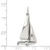 Lex & Lu Sterling Silver Antiqued Sailboat Charm - 3 - Lex & Lu