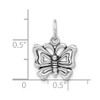 Lex & Lu Sterling Silver Antique Butterfly Charm LAL104962 - 3 - Lex & Lu