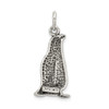 Lex & Lu Sterling Silver Antiqued Penguin Charm - 4 - Lex & Lu