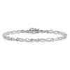Lex & Lu Sterling Silver Diamond Bracelet LAL10509 - 4 - Lex & Lu