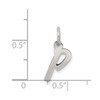 Lex & Lu Sterling Silver Small Initial P Charm - 3 - Lex & Lu