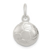 Lex & Lu Sterling Silver D/C Soccer Ball Charm - Lex & Lu