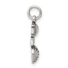 Lex & Lu Sterling Silver Antique I (heart) Baseball Charm - 2 - Lex & Lu