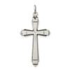 Lex & Lu Sterling Silver Satin Cross Pendant - Lex & Lu