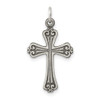 Lex & Lu Sterling Silver Antiqued Cross Charm LAL105159 - Lex & Lu