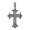 Lex & Lu Sterling Silver Marcasite Cross Pendant LAL105180 - Lex & Lu