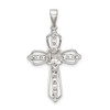 Lex & Lu Sterling Silver CZ Cross Pendant LAL105184 - 4 - Lex & Lu