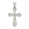 Lex & Lu Sterling Silver CZ Passion Cross Pendant LAL105200 - Lex & Lu