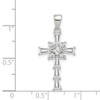 Lex & Lu Sterling Silver CZ Latin Cross Pendant LAL105201 - 3 - Lex & Lu