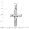 Lex & Lu Sterling Silver w/Rhodium Hollow Latin Crucifix Pendant LAL105224 - 4 - Lex & Lu