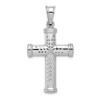 Lex & Lu Sterling Silver w/Rhodium Latin Crucifix Pendant - 3 - Lex & Lu