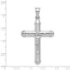 Lex & Lu Sterling Silver w/Rhodium Reversible Crucifix Pendant - 4 - Lex & Lu