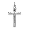 Lex & Lu Sterling Silver w/Rhodium INRI Crucifix Pendant LAL105237 - Lex & Lu