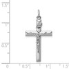 Lex & Lu Sterling Silver w/Rhodium INRI Crucifix Pendant LAL105237 - 4 - Lex & Lu
