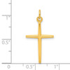 Lex & Lu Sterling Silver & 24k Gold -plated Passion Cross Charm - 3 - Lex & Lu