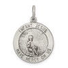 Lex & Lu Sterling Silver Antiqued Infant Jesus Medal - Lex & Lu