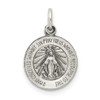 Lex & Lu Sterling Silver Antiqued Miraculous Medal LAL105274 - Lex & Lu