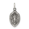 Lex & Lu Sterling Silver Antiqued Miraculous Medal LAL105276 - Lex & Lu