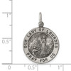 Lex & Lu Sterling Silver Antiqued Our Lady of Lourdes Medal - 3 - Lex & Lu