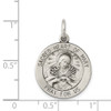 Lex & Lu Sterling Silver Antiqued Sacred Heart of Mary Medal LAL105315 - 3 - Lex & Lu