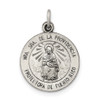 Lex & Lu Sterling Silver Antiqued De La Providencia Medal LAL105317 - Lex & Lu