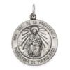 Lex & Lu Sterling Silver Antiqued De La Providencia Medal LAL105318 - Lex & Lu