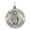 Lex & Lu Sterling Silver Antiqued De La Providencia Medal LAL105319 - Lex & Lu