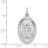 Lex & Lu Sterling Silver Saint Christopher Medal LAL105343 - 3 - Lex & Lu