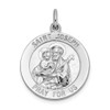 Lex & Lu Sterling Silver Saint Joseph Medal LAL105358 - Lex & Lu