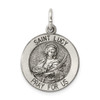Lex & Lu Sterling Silver Antiqued Saint Lucy Medal LAL105370 - Lex & Lu