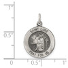 Lex & Lu Sterling Silver Antiqued Saint Luke Medal LAL105371 - 3 - Lex & Lu
