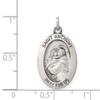 Lex & Lu Sterling Silver Antiqued Saint Anthony Medal LAL105380 - 3 - Lex & Lu