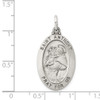 Lex & Lu Sterling Silver Antiqued Saint Anthony Medal LAL105381 - 3 - Lex & Lu
