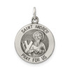 Lex & Lu Sterling Silver Antiqued Saint Andrew Medal LAL105382 - Lex & Lu